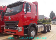 Rote Einheiten 420HP des Automatikgetriebe-Sattelzug-Traktor-LKW/6x4