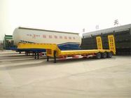 Achse 3 60 Tonnen-niedriger Bett-halb Anhänger, Hochleistungsflachbettauflieger mit mechanischer Suspendierung