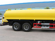 Gelber Tanklastzug-Wasser-Berieselungsanlagen-LKW 6x4 18m3 mit HW76 verlängern Fahrerhaus