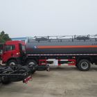 Rote Salzsäure-Tanklastzug-Dieselkraftstoff-Art Schaltgetriebe FAW 15000L 8×4