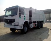 spezieller Zweck-Fahrzeug-Rückseiten-Laden-Verdichtungsgerät-Müllwagen 6x4 371hp 16CBM 18CBM mit Mülleimer 1.2cbm
