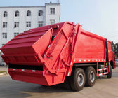 Roter Howo-Müllabfuhr-LKW, Kubikverdichtungsgerät-LKW des abfall-6 - 19