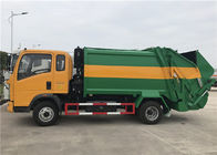 Abfall-Verdichtungsgerät-LKW HOWO 4X2 8m3/5 Tonne drückte Müllwagen zusammen