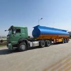 42000 Liter der Heizöl-Behälter-harten Beanspruchung halb Anhänger-mit Kohlenstoffstahl Matrrial und FUWA-Achse