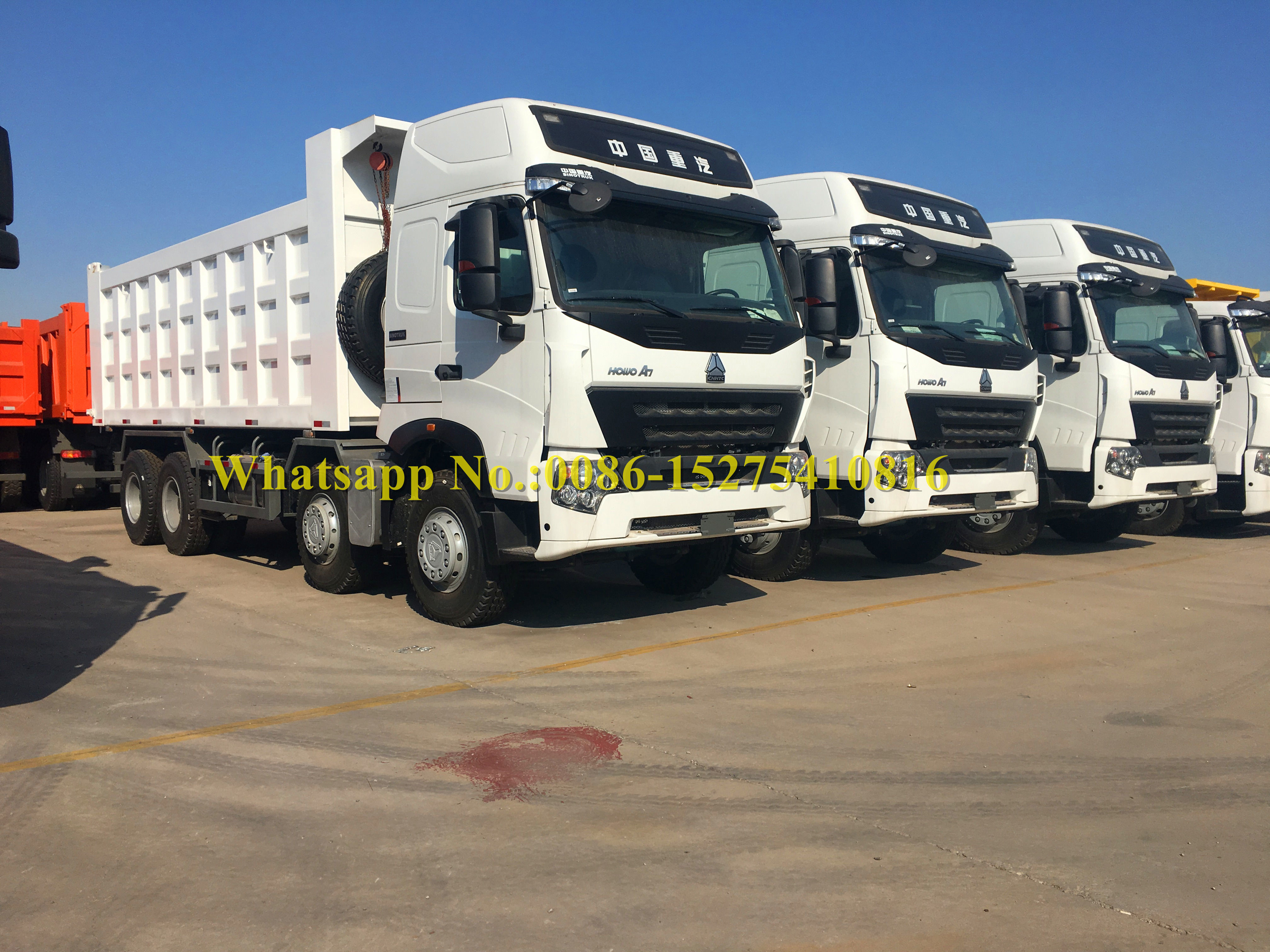 Sand-transportierender Dump-Kipper-LKW SINOTRUCK HOWO A7 420hp 8x4 für Ghana-Markt