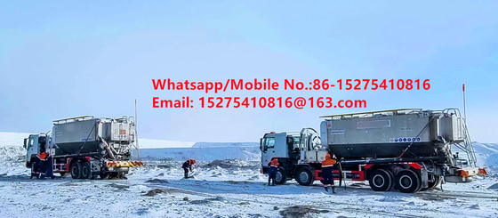 Sicherheit Zuverlässigkeit Laufwerk Massenlastwagen 15/20/25Ton Schweres Ammoniumohlenexplosive Emulsion ANFO LKW MMU MEMU Für die Mongolei DR KONGO PERU Ghana Bergbausprengung