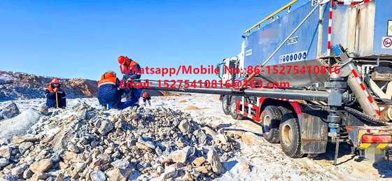 Vollintelligente Sicherheit Zuverlässigkeit Laufboden Massenlastwagen 15/20/25Ton Schweres Ammoniumöl Sprengstoff Emulsion ANFO LKW MMU MEMU Für die Mongolei DR KONGO PERU Ghana Bergbausprengung