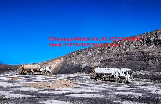 Hochleistungsfähige China Sicherheit Zuverlässigkeit Fußboden Massenlastwagen 15/20/25Ton Schweres Ammoniumöl Sprengstoff Emulsion ANFO LKW MMU MEMU Für die Mongolei DR KONGO PERU Ghana Bergbau Blasting BCLH/BCRH/BCZH