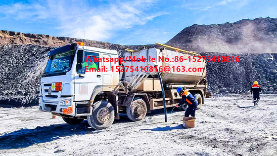 Hochleistungsfähige China Sicherheit Zuverlässigkeit Fußboden Massenlastwagen 15/20/25Ton Schweres Ammoniumöl Sprengstoff Emulsion ANFO LKW MMU MEMU Für die Mongolei DR KONGO PERU Ghana Bergbau Blasting BCLH/BCRH/BCZH