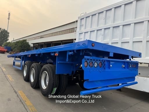 3 Achsen 40 Tonnen 13,45 m Wabco BPW Achsen Luftfederung Flachbett-Sehranhänger