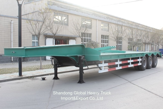China Herstellung Neuer 3-Achsen 20FT 40FT Container Anhänger Flatbed Truck Anhänger
