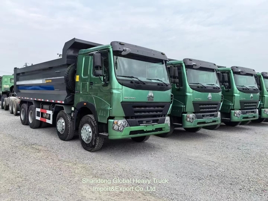 Sinotruck Howo 50 Tonnen Dump Trucks 8x4 375 PS Euro2 Schwerlastwagen Neue und gebrauchte Dump Tipper Trucks