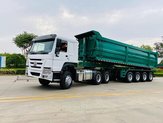 10 Räder 6X4 40t Sinotruk HOWO Container Frachtanhänger Traktor Kopf Lkw