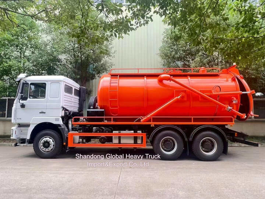 Rhd Shacman F3000 Hydrobagger Kombinierte Abwasserkanal Vakuum Saug Abwasser + 4000L sauberes Wasser