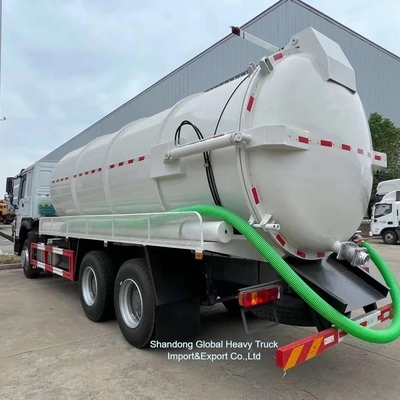 Sinotruk HOWO 6X4 20cbm Abwassersaug-Vakuum-Tankwagen