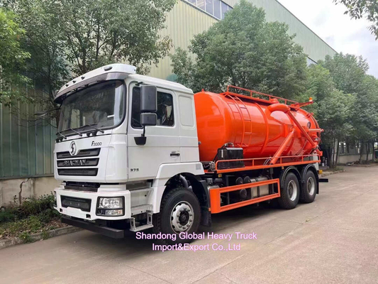 Rhd Shacman F3000 Hydrobagger Kombinierte Abwasserkanal Vakuum Saug Abwasser + 4000L sauberes Wasser