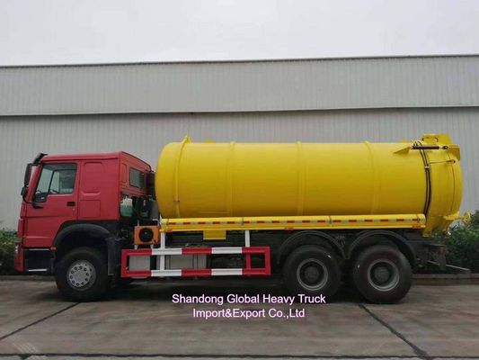 HOWO 15CBM Vakuum-Abwassersauger mit 6×4-Antrieb und hydraulischer Ableitung zur Reinigung von Septiktanks