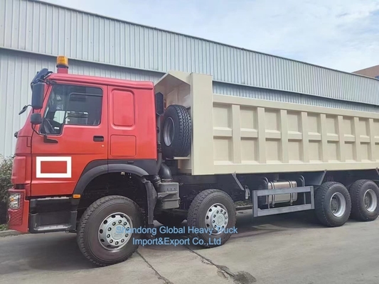 HOWO 7 8X4 371 PS Kipper Sanierte Sinotruk HOWO Müllwagen 371 PS 12 Reifen