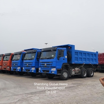 Gebrauchtes Global HOWO-Dump Truck Neues blaues Großes 35 Tonnen-Dump Truck