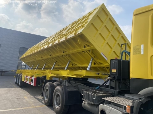 Heavy-Duty Side Wall Fence Cargo Semi Trailer with 60-100 Tons Payload High Strength Q345B Steel and Reinforced Side Walls