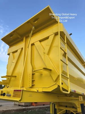 3-Achsen-Stahlkippauflieger für den Schwerguttransport