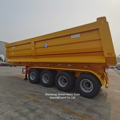 3-Achsen-Stahlkippauflieger für den Schwerguttransport