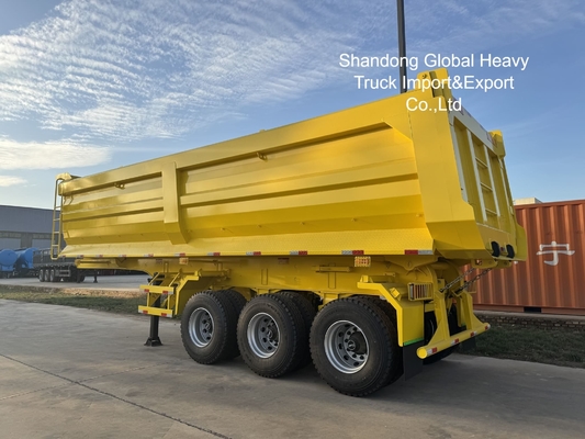 4 Axle U-Shape Dump Trailer with 80-120 Ton Loading Capacity for Heavy-Duty Transport