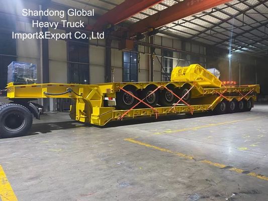 40FT Schwerlast-Tri-Achsen-Flachbett-Sattelauflieger - ECE-, CE-zertifiziert