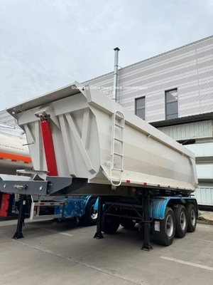 3-Achsen Stahlmulden-Sattelauflieger 95000kg Ladekapazität