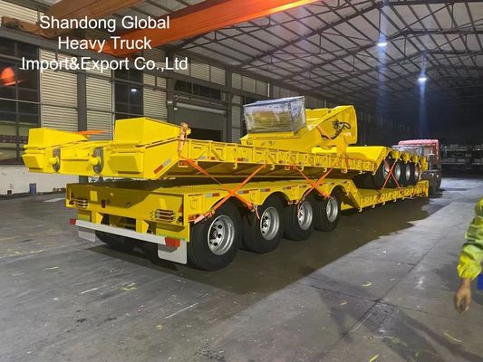 40FT Schwerlast-Tri-Achsen-Flachbett-Sattelauflieger - ECE-, CE-zertifiziert
