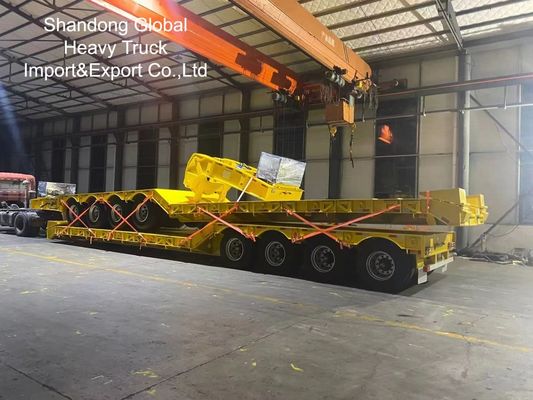 40FT Schwerlast-Tri-Achsen-Flachbett-Sattelauflieger - ECE-, CE-zertifiziert