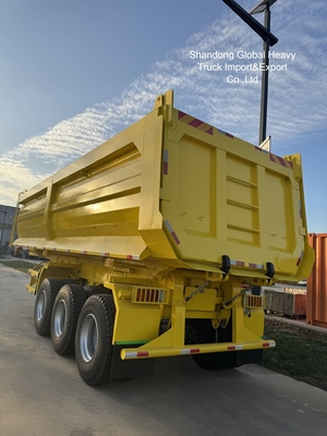 3-Achsen-Stahlkippauflieger für den Schwerguttransport