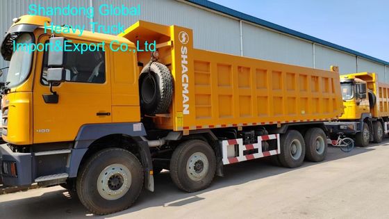 Shacman F3000 8×4 Kipper-LKW mit 400 PS Dieselmotor und Frontaufzug für Schwerlastbau