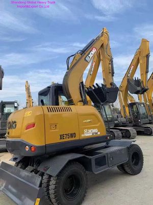Hocheffizienter 7-Tonnen-Radbagger mit 0,23 m³ Fassungsvermögen und 48 kW Motor für Erdbewegung