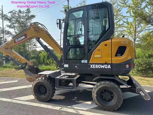 Hocheffizienter 7-Tonnen-Radbagger mit 0,23 m³ Fassungsvermögen und 48 kW Motor für Erdbewegung