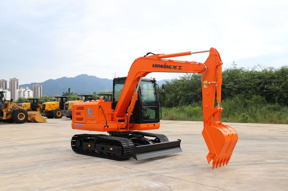 7.68 Ton Hydraulic Crawler Excavator with Enclosed Cab and 0.25-0.30 m³ Bucket Capacity