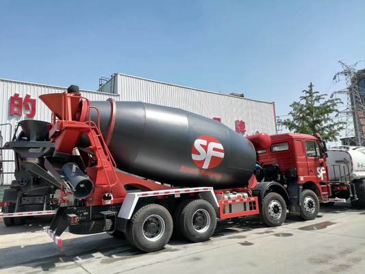 Shacman Heavy-Duty 300-400hp 8X4 Concrete Mixer Truck with 12m³ Capacity for Mining Roads