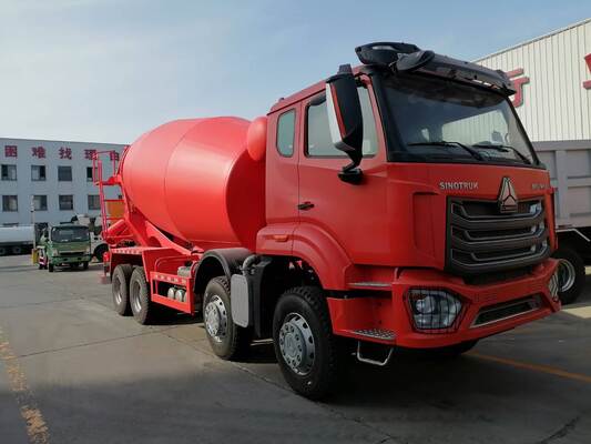 Sanierte Sinotruk HOWO Betonmischtruck 371 PS mit 12-16 CBM Kapazität für Bauprojekte