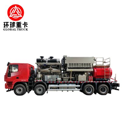 HOWO Foton Ford 8×6 Antriebsrad Euro 6 Emissionsstandard Fracking Sand Tanker Truck mit 1697L/Min Maximalpumpenverlagerung
