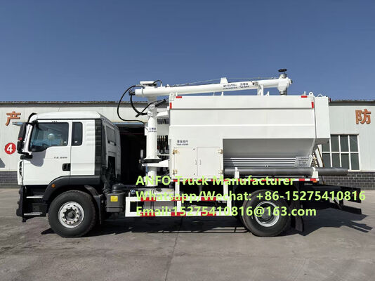 Good off-road performance 6x6 8x8 10/15/20/30T on-site mixing and charging bulk explosives ANFO Truck Emulsion Blasting service Drilling Zambia/Zimbabwe/Tanzania/Ghana/Guinea/Namibia/Guyana