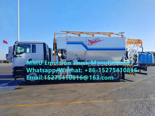 SINOTRUCK HOWO Multifunktions-LKW 15/20/25 Tonnen für das Mischen und Laden von Emulsionen, ANFO-Massensprengstoffen, Mongolei, DR Kongo, Peru, Ghana, Simbabwe. MMU Bergbausprengservice