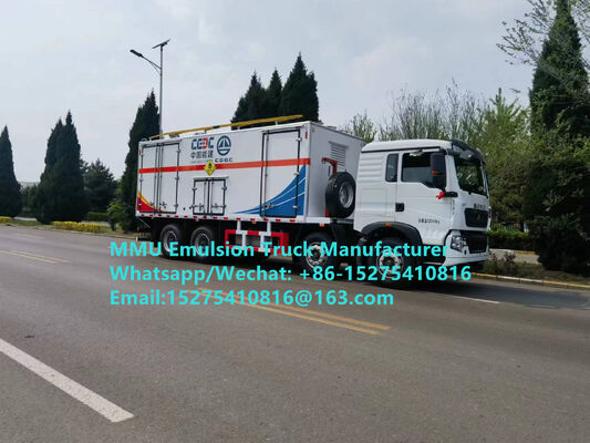 Warmverkauf Langlebiger HOWO 15T GLOBAL-BCRH-15 Auf-Ebene Mischen und Laden Emulsion Schüttgut Sprengstoffladen LKW Mongolei Bergbau Sprengdienst Kasachstan Usbekistan Indonesien Kongo DRC GUINEA MMU
