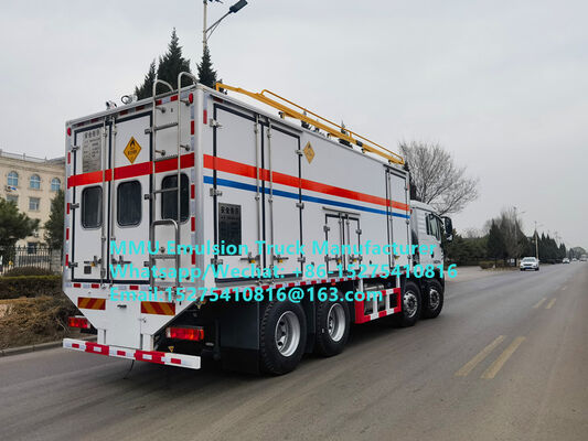 Gute Qualität, intelligenter HOWO 15T BCRH-15 Baustellenmisch- und Lade-Emulsions-LKW, Massensprengstoff-LKW für Bergbau-Sprengdienste in der Mongolei, Kasachstan, Usbekistan, Indonesien, Kongo, DR Kongo, Guinea, Tansania, MMU