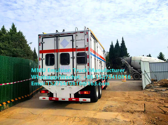 Gute Qualität, intelligenter HOWO 15T BCRH-15 Baustellenmisch- und Lade-Emulsions-LKW, Massensprengstoff-LKW für Bergbau-Sprengdienste in der Mongolei, Kasachstan, Usbekistan, Indonesien, Kongo, DR Kongo, Guinea, Tansania, MMU