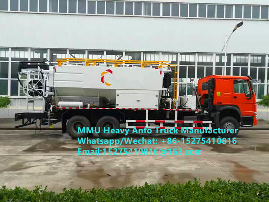 On-site mixing and charging multi-functional heavy ammonium oil explosives Truck 15/20/25Ton Heavy Emulsion ANFO Truck MMU MEMU For Mongolia DRC CONGO PERU Ghana Mining Blasting Service