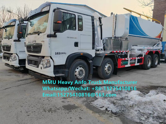 Präzise Messung Mischen und Laden von Multifunktionsschwerem Ammoniumohlenexplosivstoff Lastwagen 15/20/25 Tonnen Schwere Emulsion ANFO Lastwagen Russland/Kasachstan/Usbekistan/Indonesien/Guinea Bergbausprengdienst