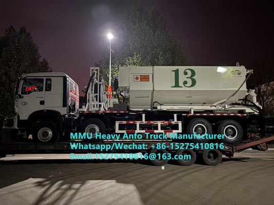 Niedrigpreis Mischen und Laden von Multifunktionsschwerem Ammoniumohlenexplosivstoff Lastwagen 15/20/25 Tonnen Schwere Emulsion ANFO Lastwagen Russland/Kasachstan/Usbekistan/Indonesien/Guinea Mining Blasting Service