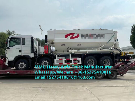 Intelligente HOWO-Mischung und Ladung von multifunktionalen schweren Ammoniumöl-Explosivstoffen Lastwagen 15/20/25 Tonnen Schwere Emulsion ANFO Lastwagen Zambia/Zimbabwe/Tansania/Ghana/Guinea/Peru Bergbau Blasting Service