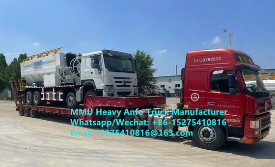 Multifunktionale schwere Ammoniumohlenexplosive für die Vermischung und Aufladung in Kältegebieten in großer Höhe Lastwagen 15/20/25 Tonnen Schwere Emulsion ANFO Lastwagen Zambia/Zimbabwe/Tansania/Ghana/Guinea/Peru Mining Blasting Service