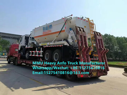 Multifunktionale schwere Ammoniumohlenexplosive für die Vermischung und Aufladung in Kältegebieten in großer Höhe Lastwagen 15/20/25 Tonnen Schwere Emulsion ANFO Lastwagen Zambia/Zimbabwe/Tansania/Ghana/Guinea/Peru Mining Blasting Service